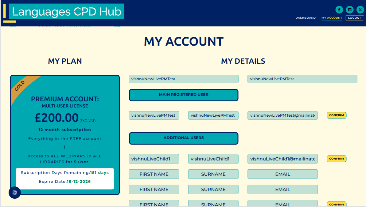 My Account
